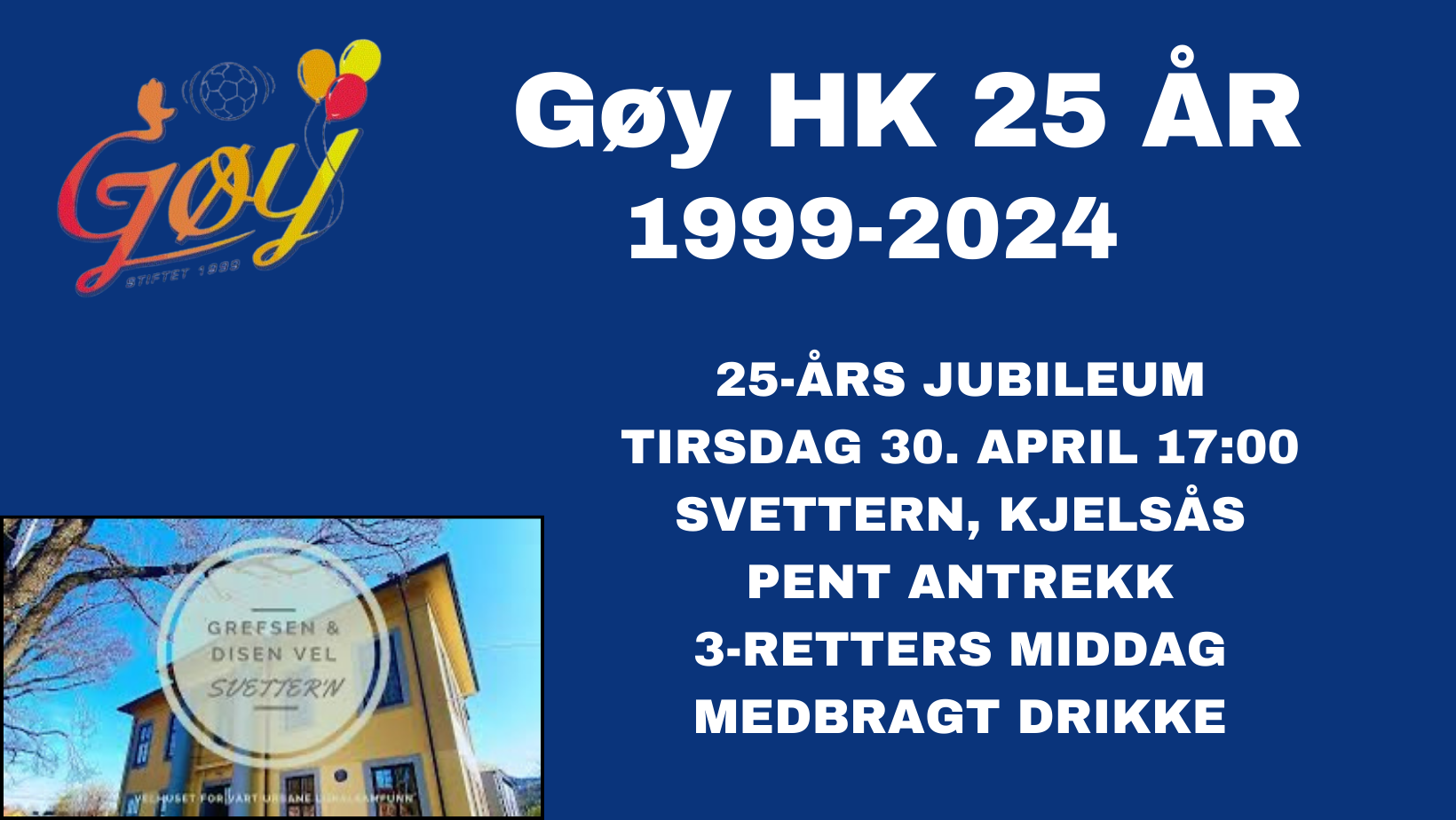 Klare for Gøys 25-års jubileum